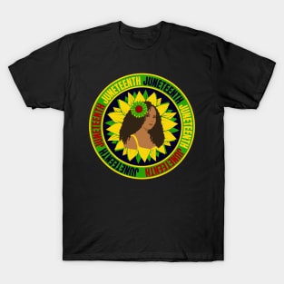 Sunflower Juneteenth T-Shirt